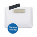 Acetate Horizontal Badge Holders with Magnet, 4.33" x 3.35"